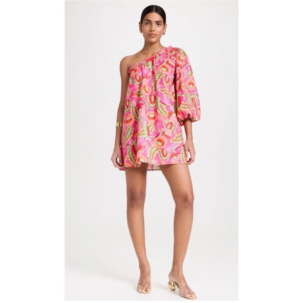 Show Me Your Mumu Mini Dress Size XS High Volume Paradise Palms Oversized